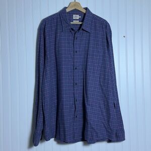 Faherty Featherweight Flannel Shirt Soft Organic Cotton Men's M Pocket Business